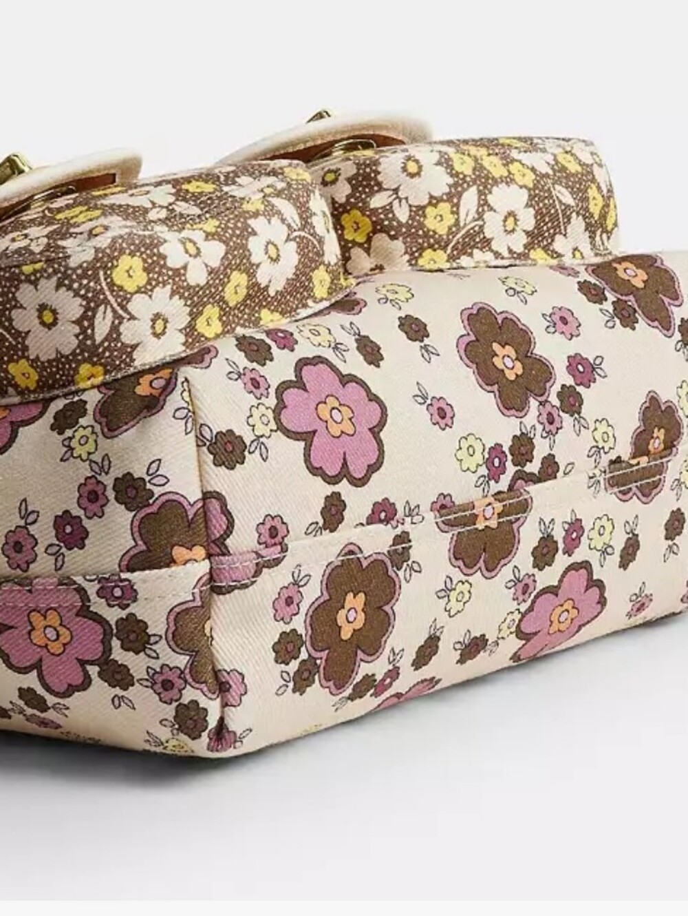 💥24 HOUR SALE💥🌼Coach Cargo Shoulder Bag Floral (FREE DIY CHARM INCLUDED)🌸 - Picture 11 of 13